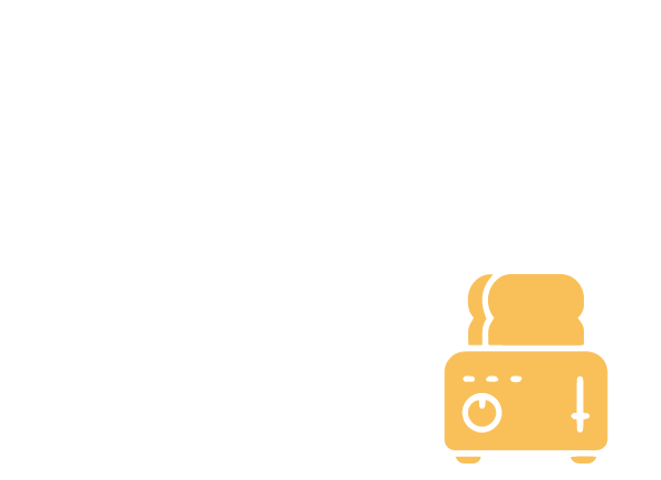 Text that reads "What Burned" next to an image of a burning toaster
